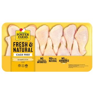 Chicken, Drumsticks (4/10# bags) Foster Farms, Merced County